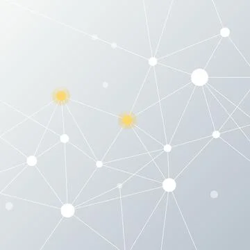 Abstract technology network connection background with dots and lines. Stock Illustration