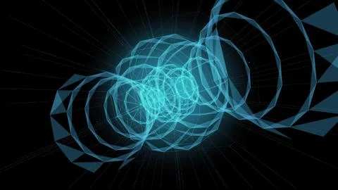 Abstract technology network connection data stream Illustrazione stock