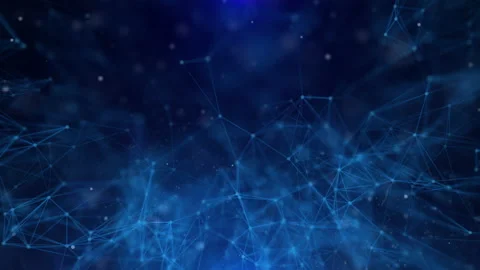 Abstract technology network flowing seamless loop 4K background. Stock Footage 205036561