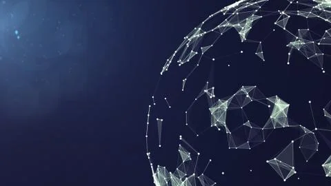 Abstract technology network. Stock Illustration