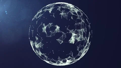 Abstract technology network. Stock Illustration