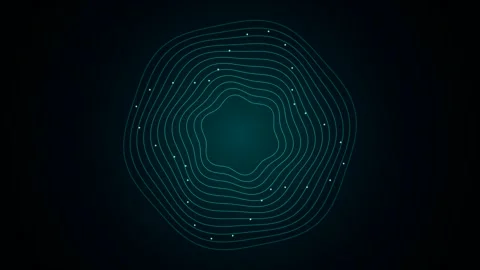 Abstract technology network motion background Vídeo Stock 347392046