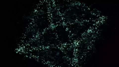 Abstract technology particle background, Light streak, Futuristic concept. Stock Footage 218276522