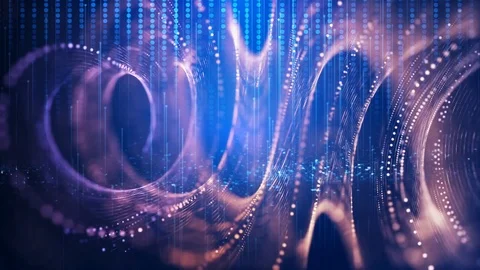 Abstract technology particles background Stock Footage 108840413