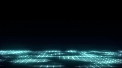Abstract technology perspective grid. Detailed wireframe landscape. Stock-Footage 262238522