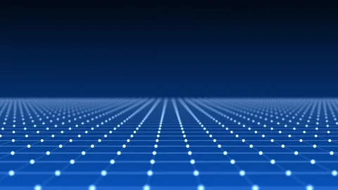 Abstract technology perspective grid. Digital space with mesh. Stock Footage 291965905