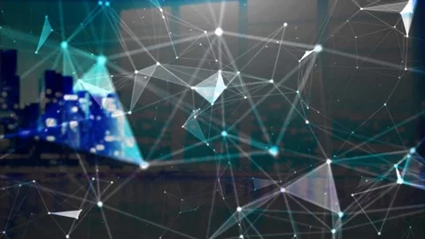 Abstract technology plexus background | Stock Video | Pond5