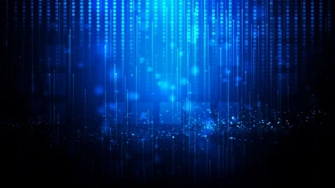Abstract technology plexus blue background Stock Footage 108839935