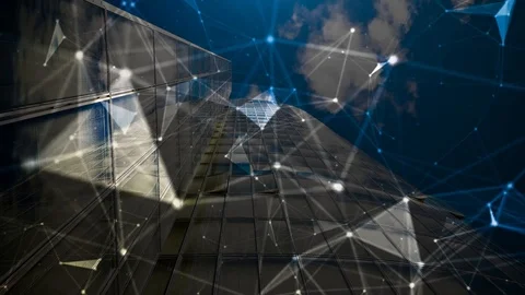 Abstract technology plexus business background Stock Footage 104403706