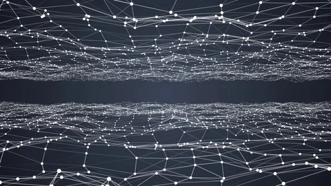Abstract technology plexus stylish dynamic digital background. LOOP Stock Footage 70822036