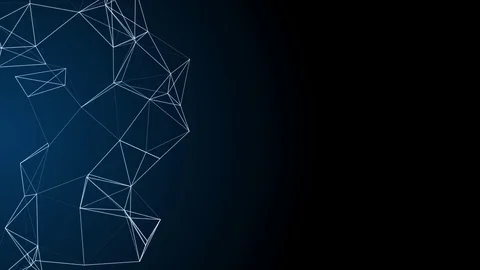 Abstract technology plexus stylish dynamic digital background. LOOP Stock Footage 70823273