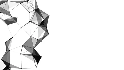 Abstract technology plexus stylish dynamic digital background. LOOP Stock Footage 70824063