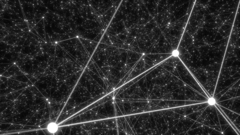 Abstract technology plexus stylish dynamic digital background. Space background Stock Footage 114256995