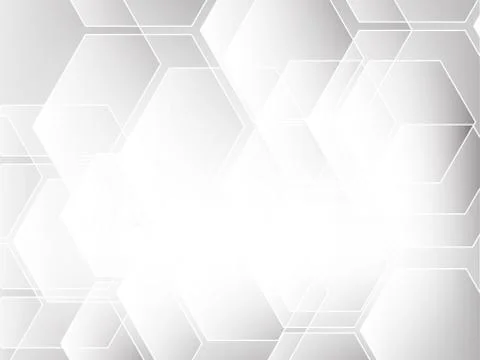 Abstract technology polygonal concept grey geometric digital futuristic Illustrazione stock