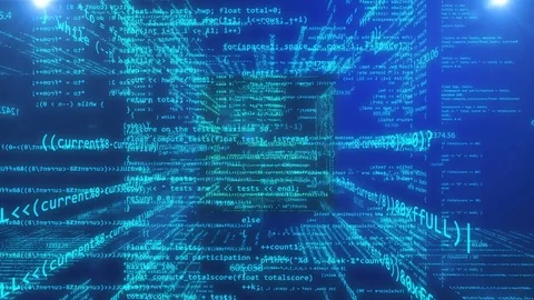 Abstract technology programming code Stock Footage 72654013