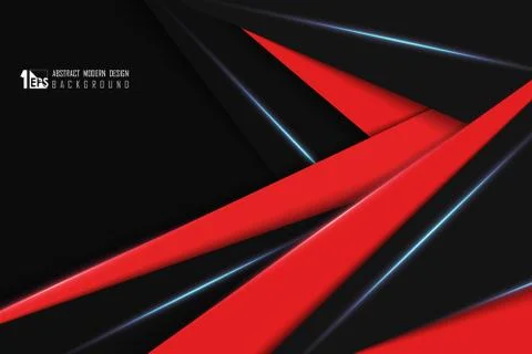 Abstract technology of red and black modern tech design of artwork Stock-Illustration