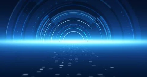 Abstract Technology Related Background Render Stockillustratie