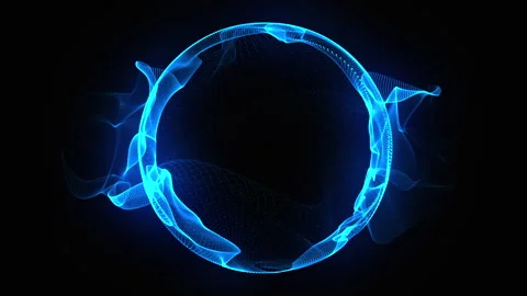 Abstract technology, science, and engineering, energy orb in space. Stock Footage 303292356