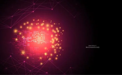 Abstract technology science background concept beautiful colorful connection  Illustrazione stock