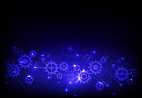 Abstract technology of science background. Futuristic interface Stock Illustration