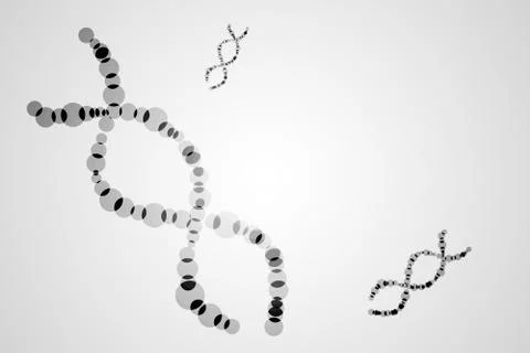Abstract technology science concept DNA on hi tech gray background 스톡 일러스트