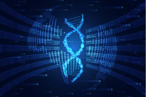 Abstract technology science concept world map dot and digital hi tech Stock Illustration