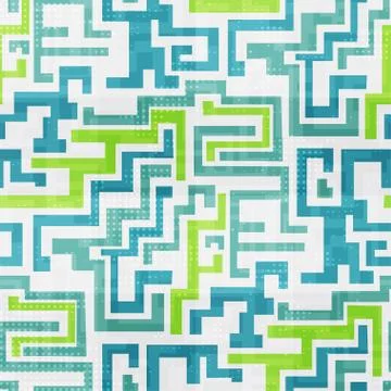 Abstract technology seamless background Stock Illustration