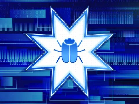 Abstract technology security on global network background. Stock Illustration