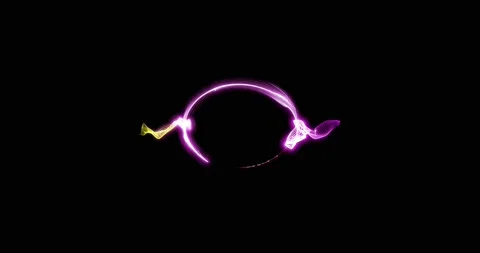 Abstract technology sphere background made of animated lines and dots, particles Stock Footage 171875739