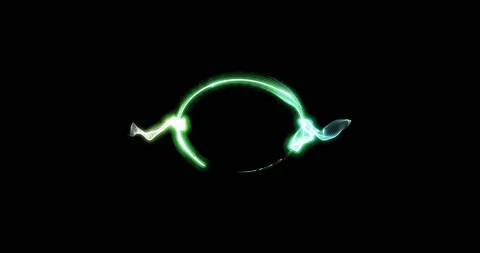 Abstract technology sphere background made of animated lines and dots, particles Stock Footage 172045985