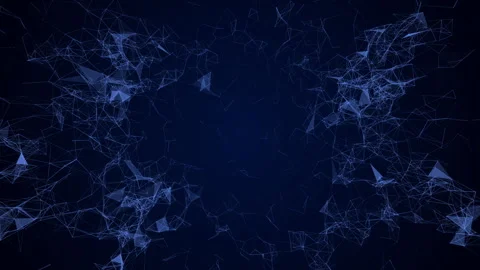 Abstract Technology Sphere With Plexus Of Lines Background Stock Footage 338064950