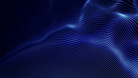 Abstract technology stripes background concept.Strings particles technological Video stock 164906964