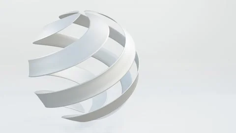 Abstract technology symbol rotating and morphing animation Stock Footage 150265156