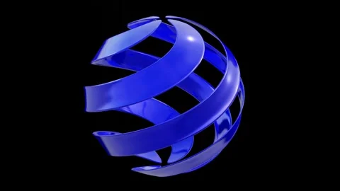 Abstract technology symbol rotating and morphing animation Stock Footage 150265163