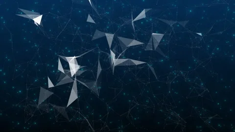 Abstract Technology System of Plexus and Science Stock Footage 337865537