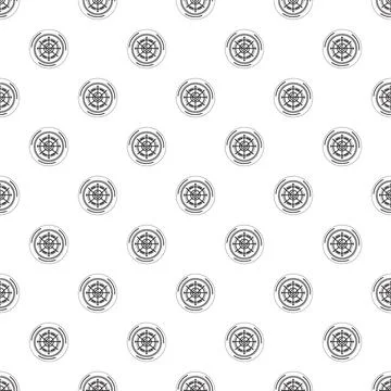 Abstract technology target aiming geometric compass pattern Stock Illustration