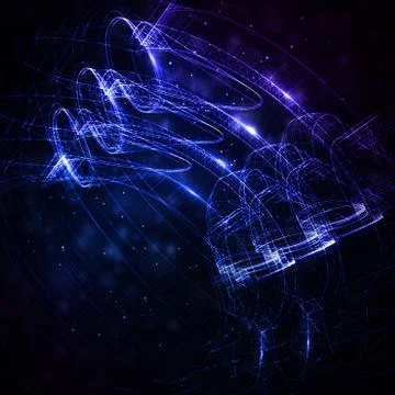 Abstract technology, technical drawing Stock Illustration