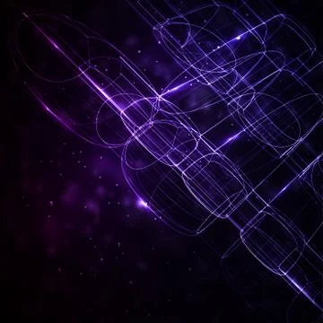 Abstract technology, technical drawing Stock Illustration