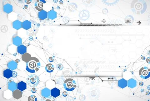 Abstract technology template background. 스톡 일러스트