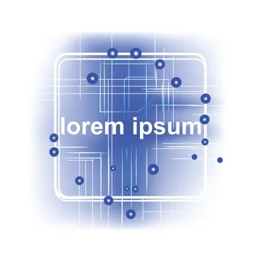 Abstract technology template background Stock Illustration