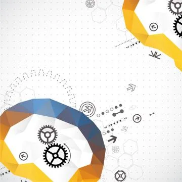 Abstract Technology Triangle Background 스톡 일러스트