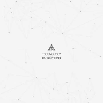 Abstract of technology triangle digital background, Stock-Illustration