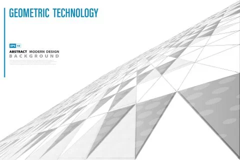 Abstract technology triangle perspective cover design background. 스톡 일러스트