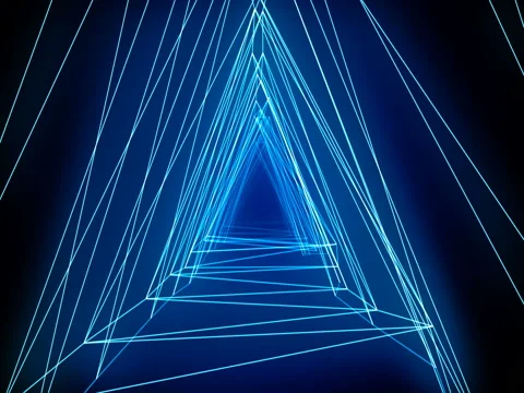 Abstract technology tunnel. Dynamic background for project Stock Footage 83725066