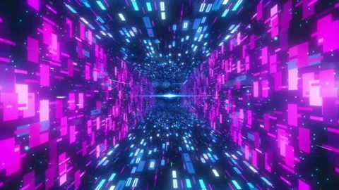 Abstract Technology Tunnel Stock Footage 200807001