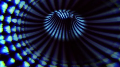 Abstract technology tunnel of streaming data - Tunnel Vision 112 HD, 4K Video stock 63845033