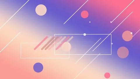 Abstract technology UI frames with glowing circles and diagonal streaks sit.. Illustrazione stock