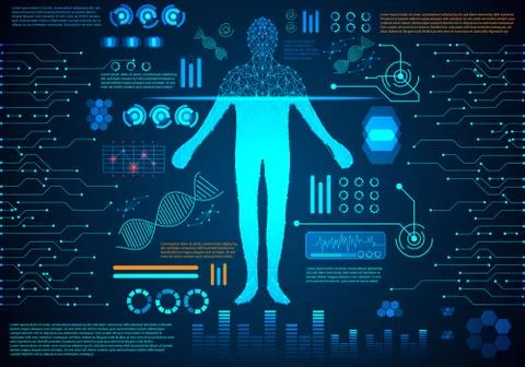 Abstract technology ui futuristic concept hud interface hologram elements 스톡 일러스트