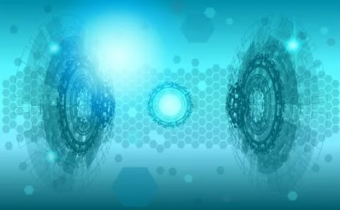 Abstract technology ui futuristic concept hud Ilustración de archivo