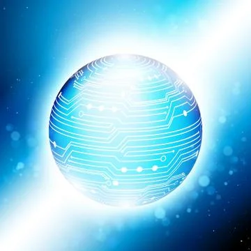 Abstract technology vector background. eps 10. Stock Illustration